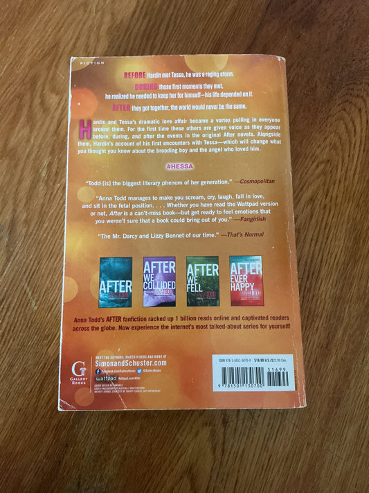 Before. Anna Todd. 2015.