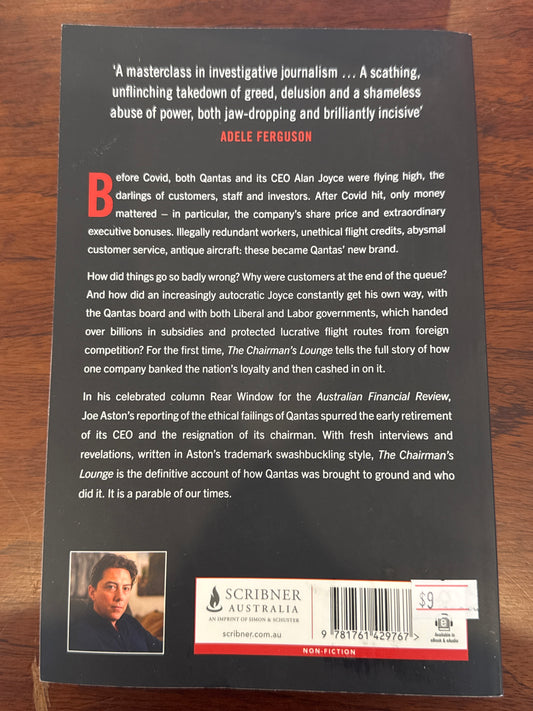 Chairman’s Lounge. Joe Aston. 2024.