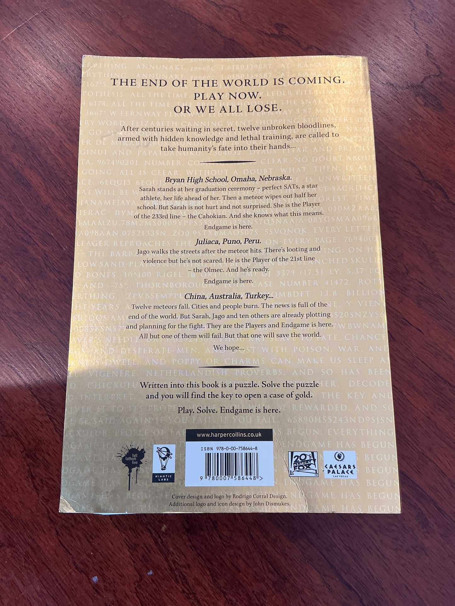 Endgame: the calling. James Frey and Nils Johnson-Shelton. 2014.