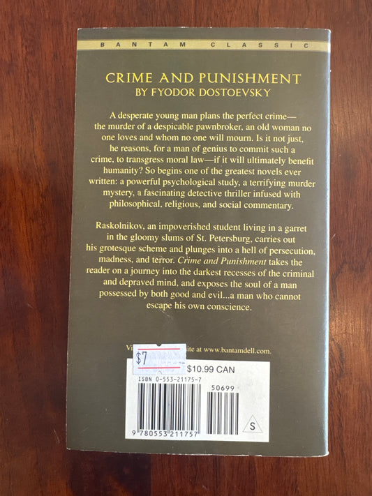 Crime and punishment: a novel in six parts with epilogue. Fyodor Dostoevsky. 2003.