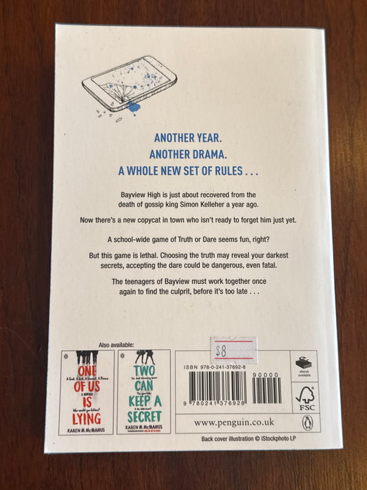 One of us is next. Karen McManus. 2020.