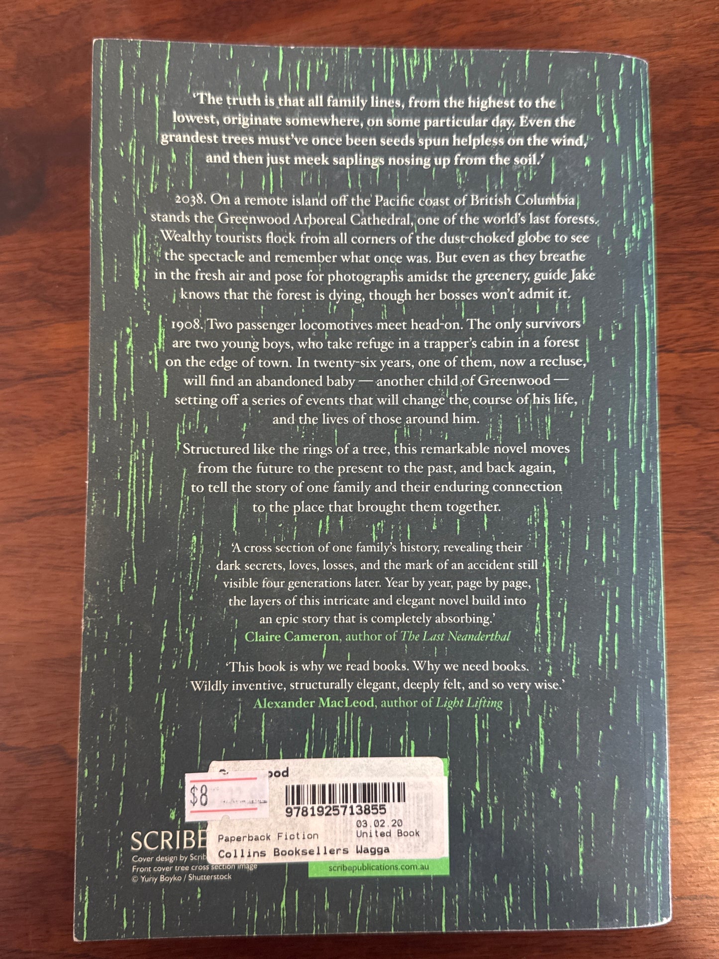 Greenwood. Michael Christie. 2020.