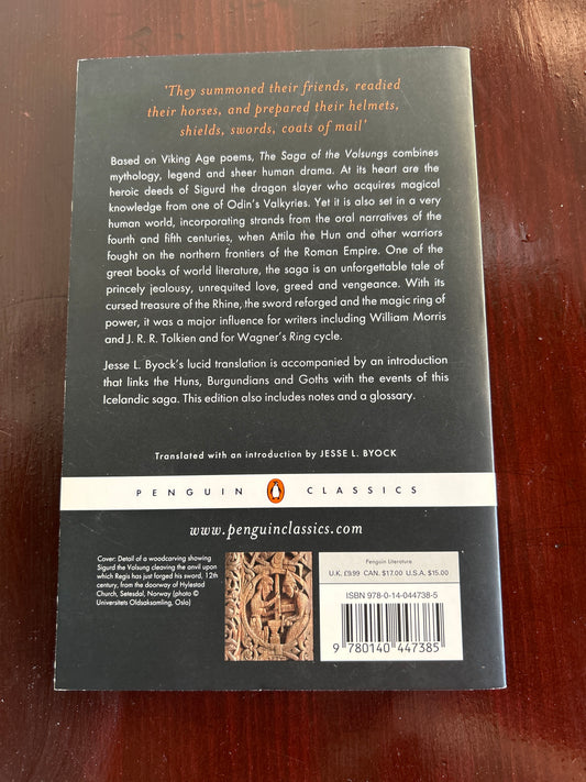 Saga of the Volsungs. Translated by Jesse L. Byock. 1999.