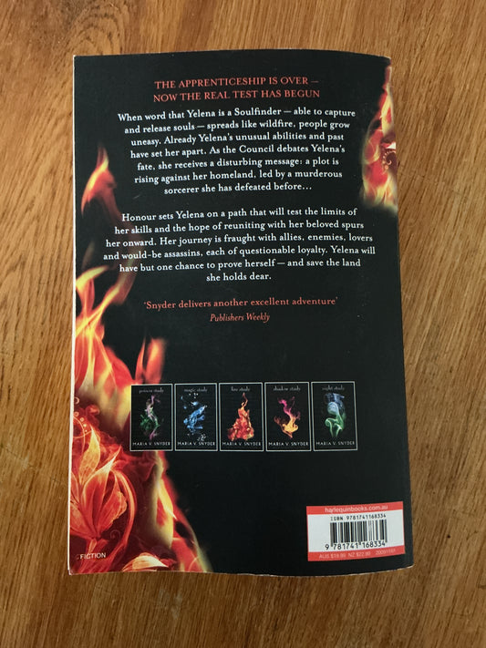 Fire study. Maria V. Snyder. 2016.