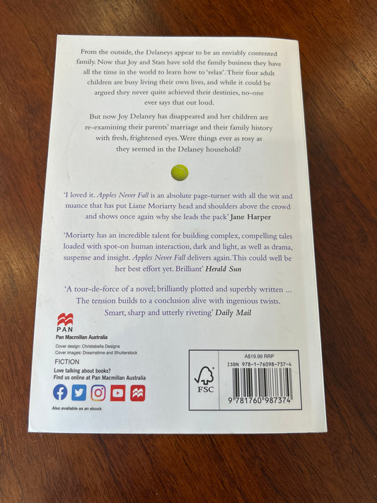 Apples never fall. Liane Moriarty. 2021.