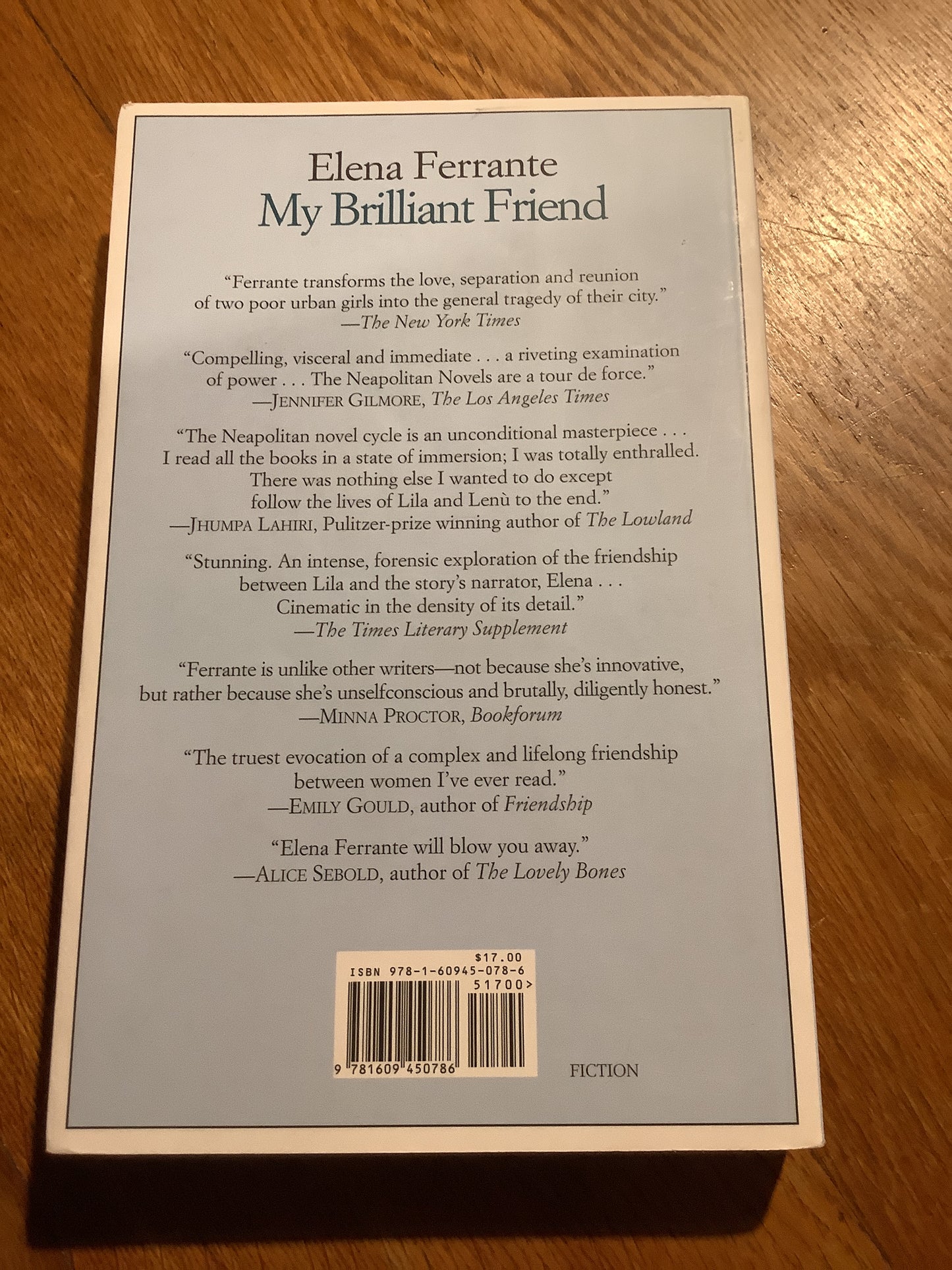 My brilliant friend. Elena Ferrante. 2014.