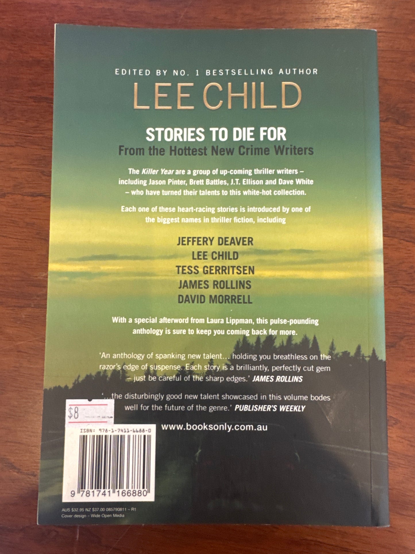 Killer Year Stories to Die For. Edited by Lee Child. 2008.