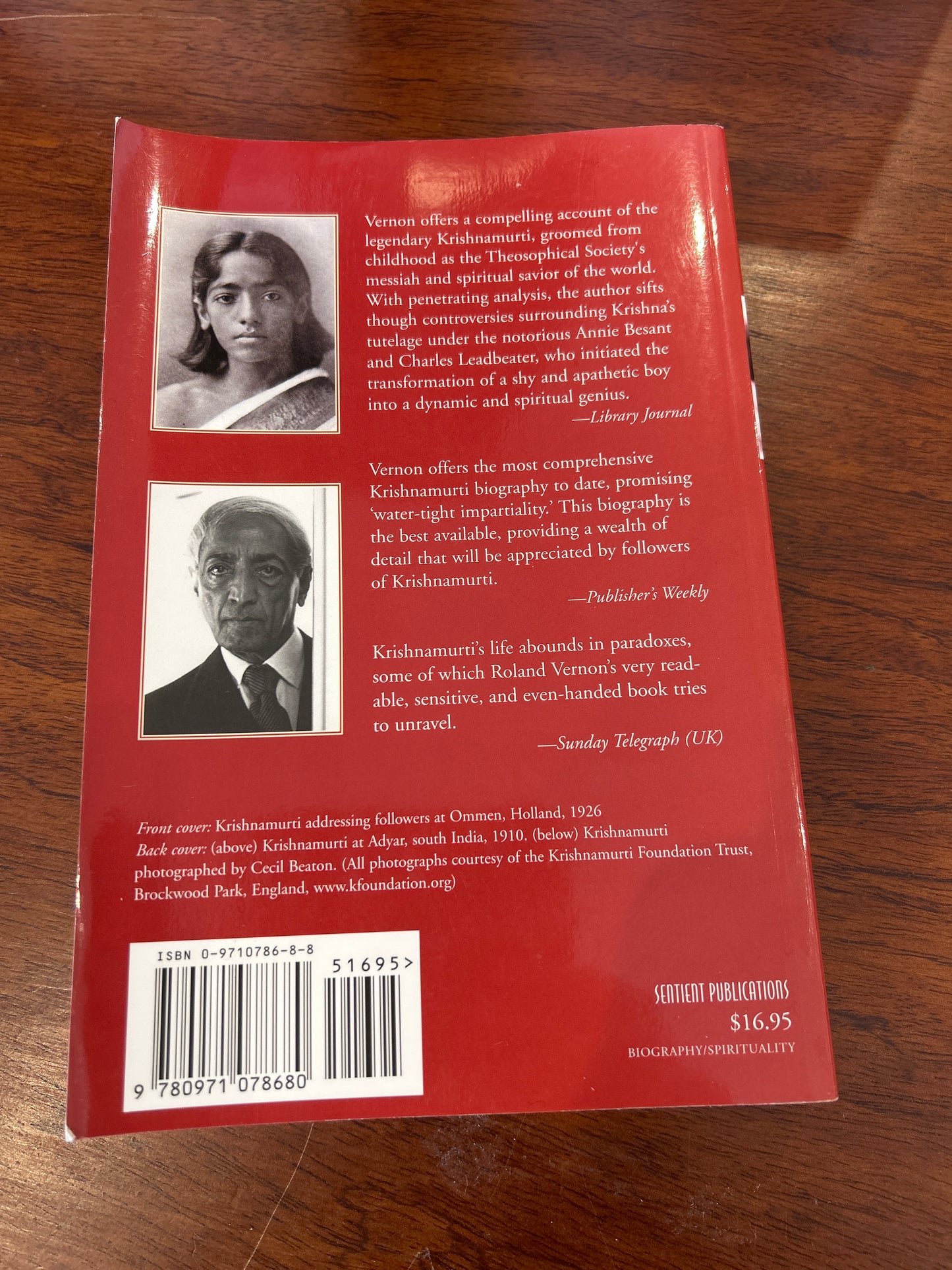 Star in the East: Krishnamurti: the invention of a messiah. Roland Vernon. 2002.