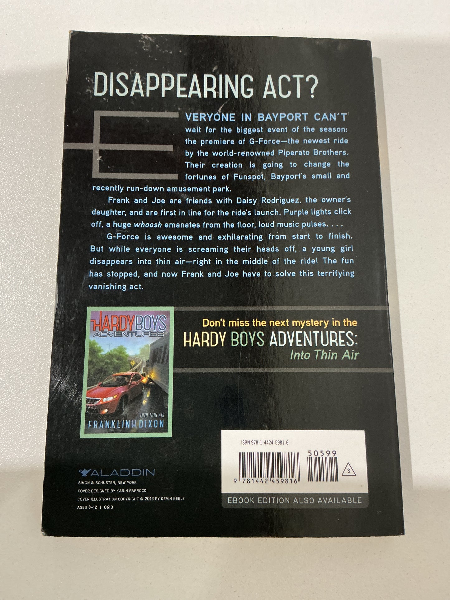 Hardy Boys adventures #3: vanishing game. Franklin. W. Dixon. 2013.