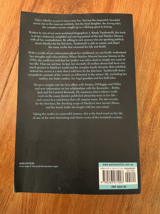 Secret life of Marilyn Monroe. J. Randy Taraborrelli. 2009.