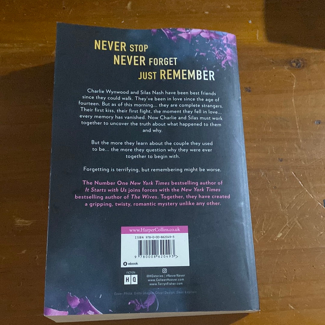 Never Never. Colleen Hoover & Tarryn Fisher. 2023.