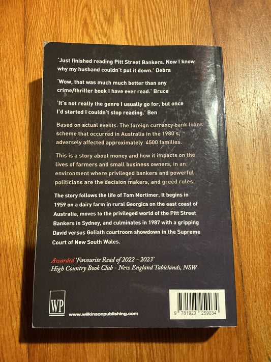 Pitt Street bankers. Gary Davis. 2024.