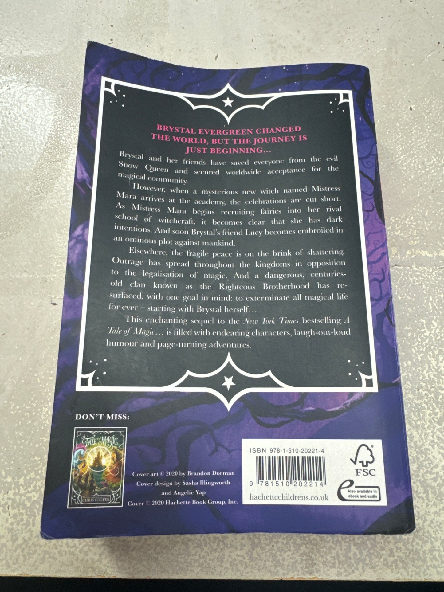 Tale of witchcraft. Chris Colfer. 2020.