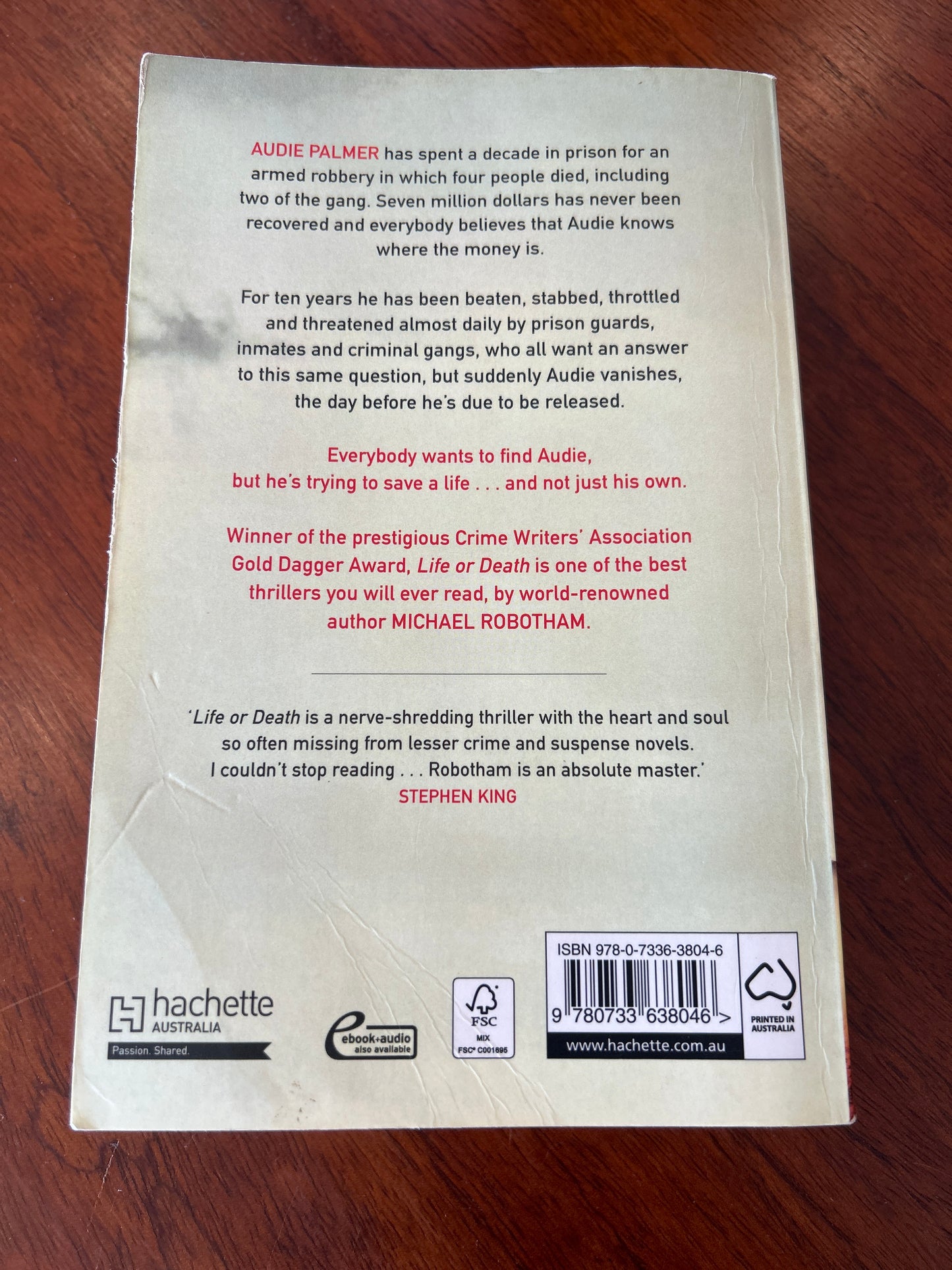 Life or death. Michael Robotham. 2017.