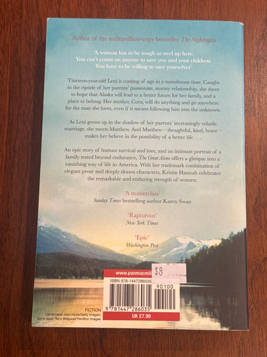 Great alone. Kristin Hannah. 2019.