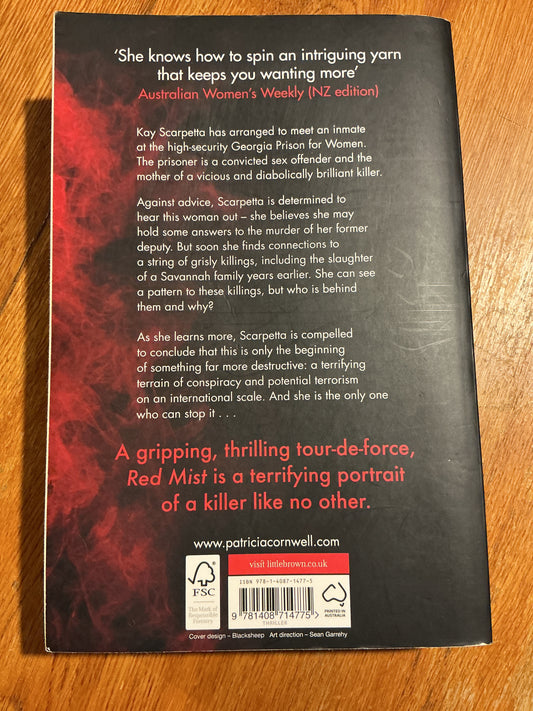 Red mist. Patricia Cornwell. 2021.