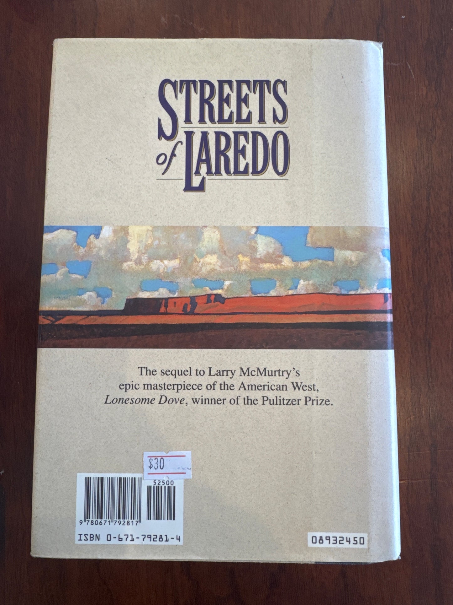 Streets of Laredo. Larry McMurtry.