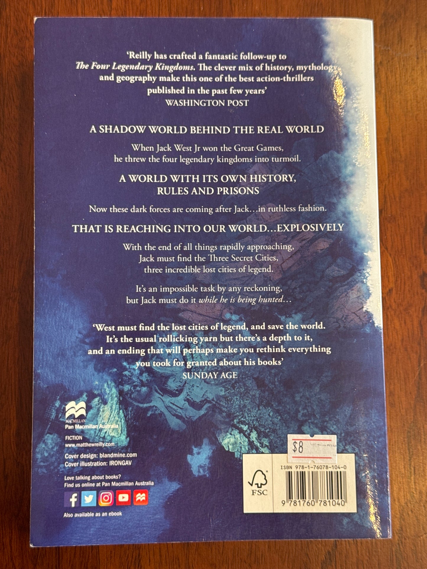 Three secret cities. Matthew Reilly. 2018.