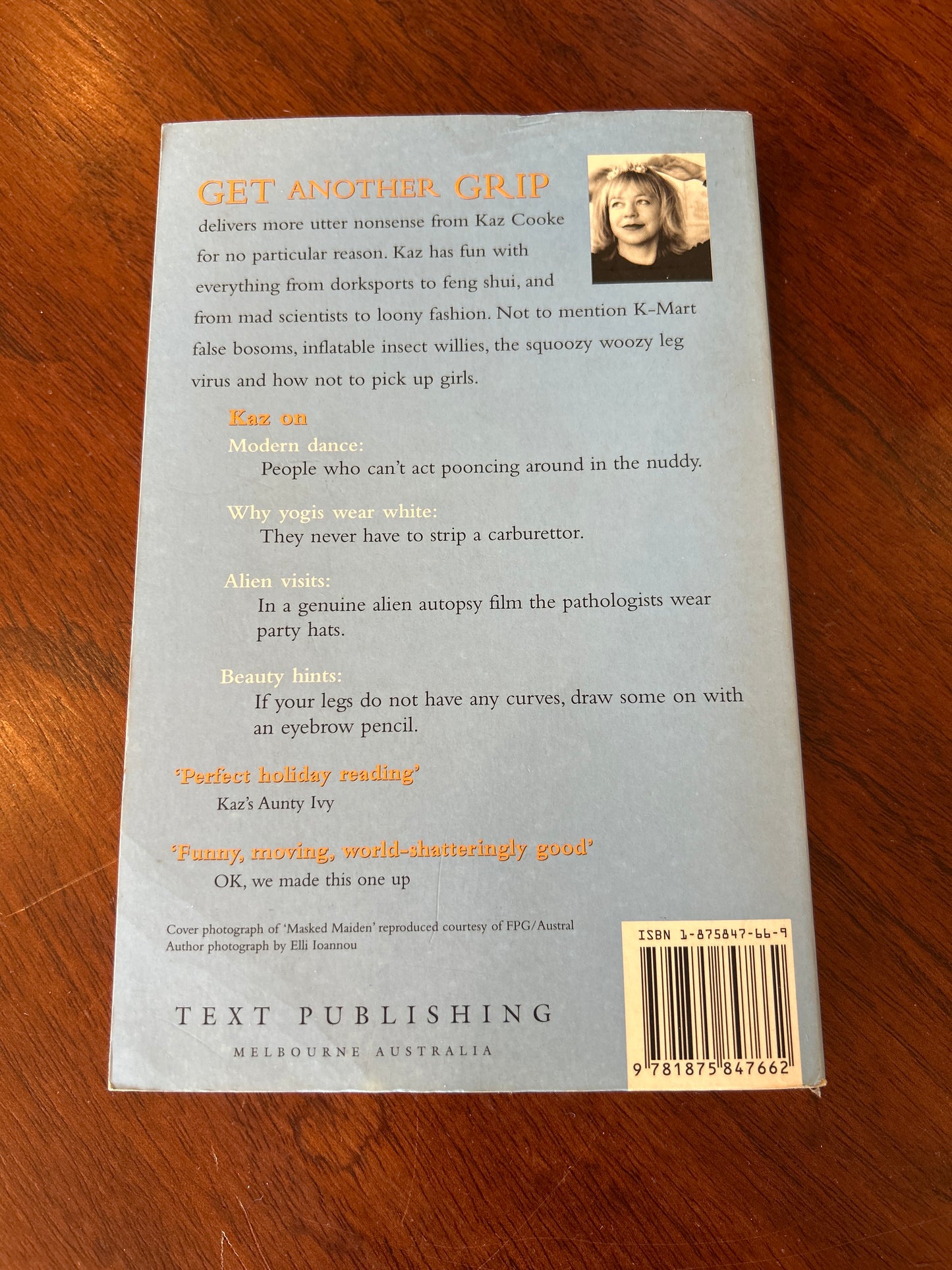 Get another grip. Kaz Cooke. 1998.