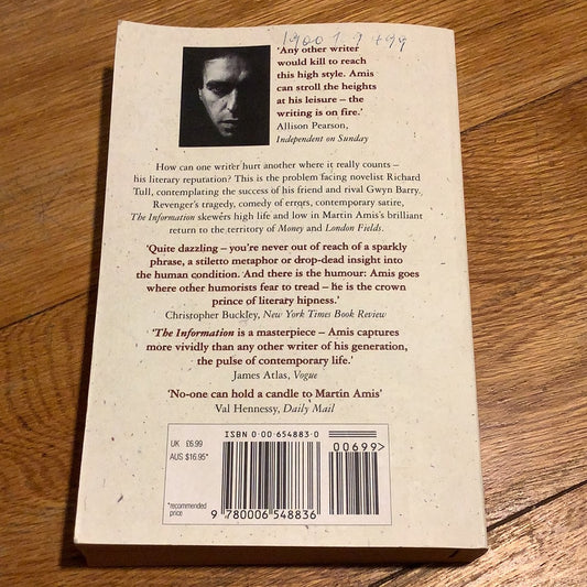 Information. Martin Amis. 1995.