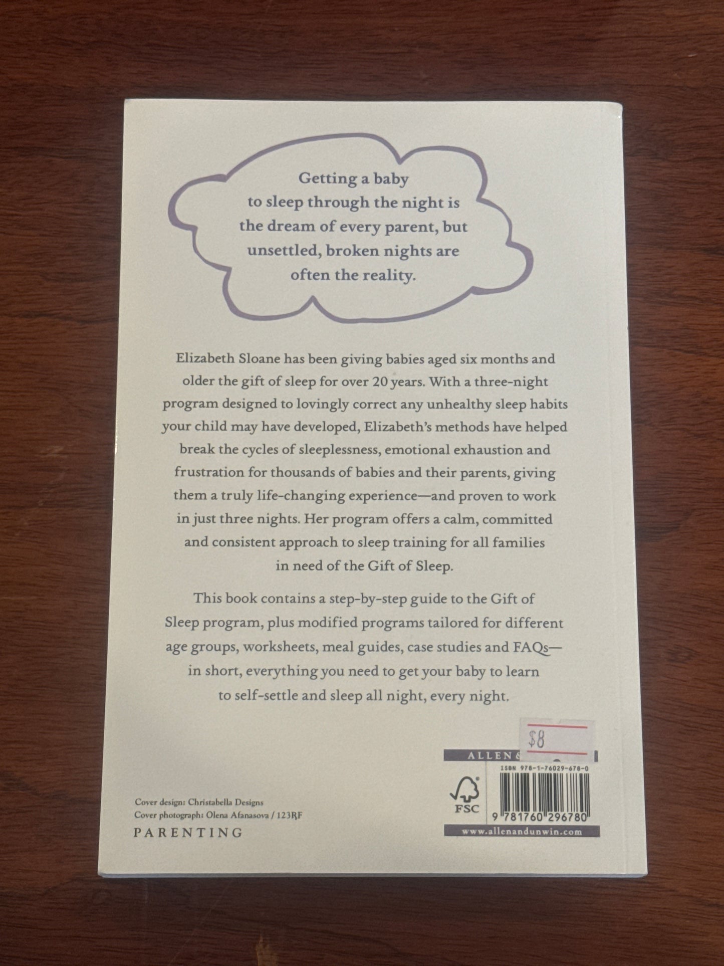 Gift of Sleep teach your baby to sleep in 3 nights. Elizabeth Sloane. 2017.