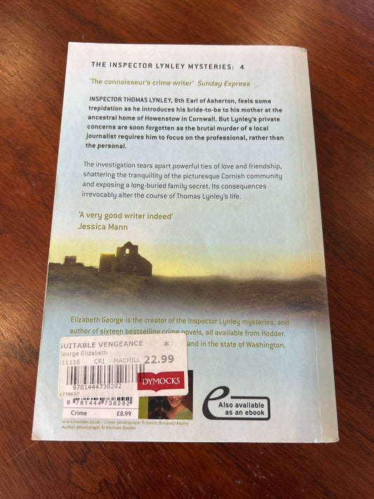 Suitable vengeance. Elizabeth George. 2012.