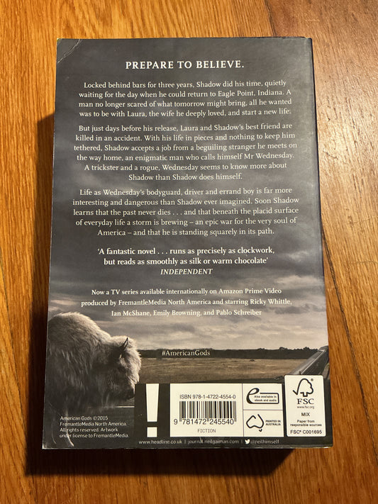 American gods. Neil Gaiman. 2005..