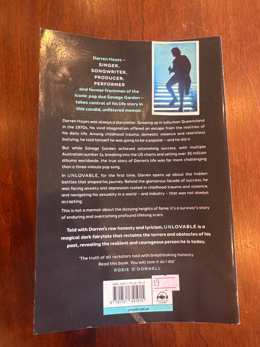 Unlovable. Darren Hayes. 2024.