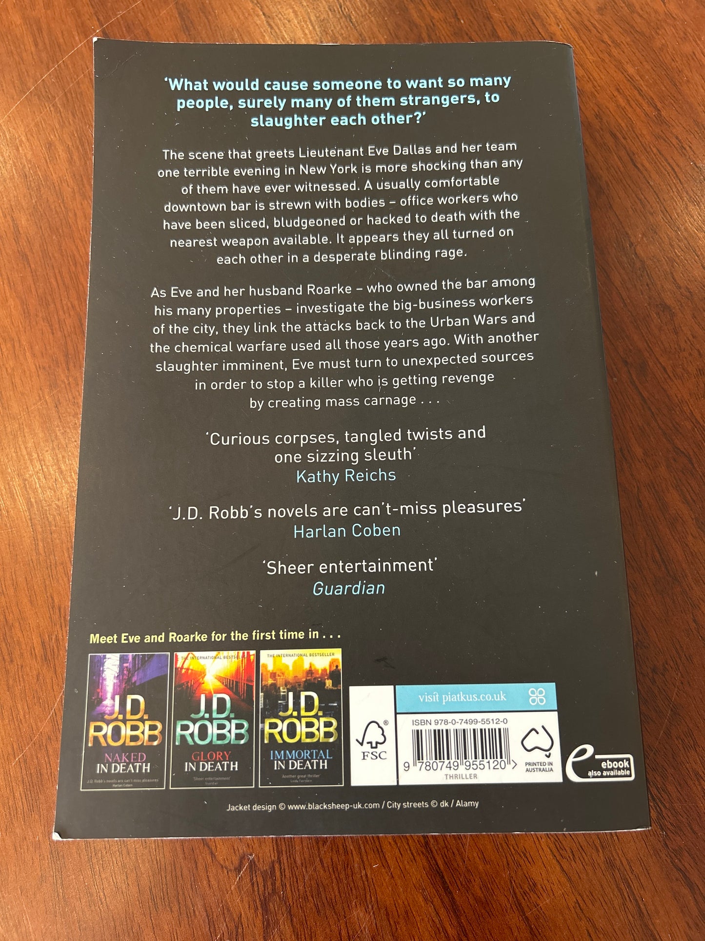 Delusion in death. J.D. Robb. 2013.