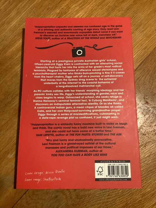 Inappropriation. Lexi Freiman. 2018.