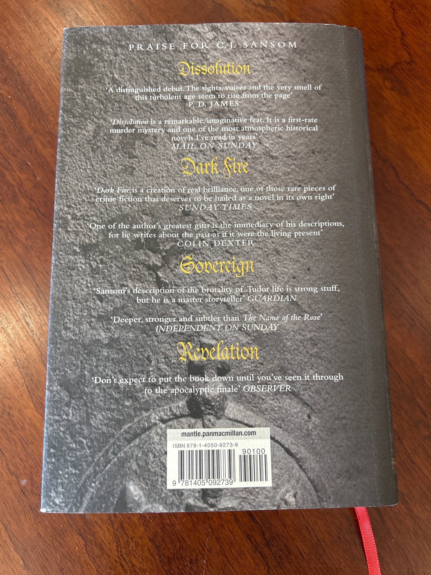 Heartstone. C. J. Sansom. 2010.