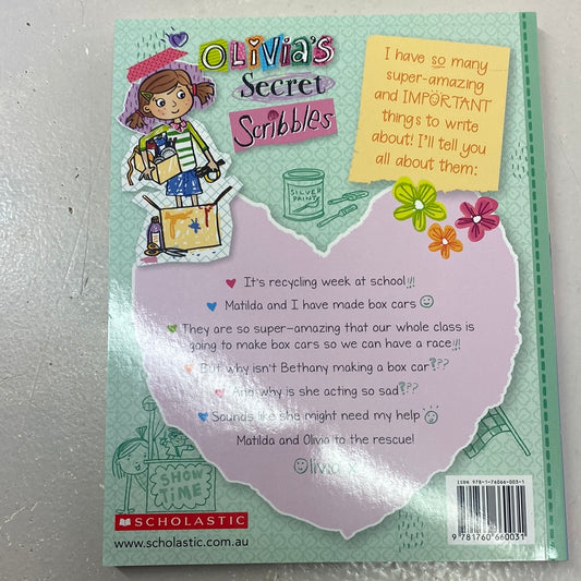 Olivia’s Secret Scribbles: Box Car Racers. Meredith Costain & Danielle McDonald.