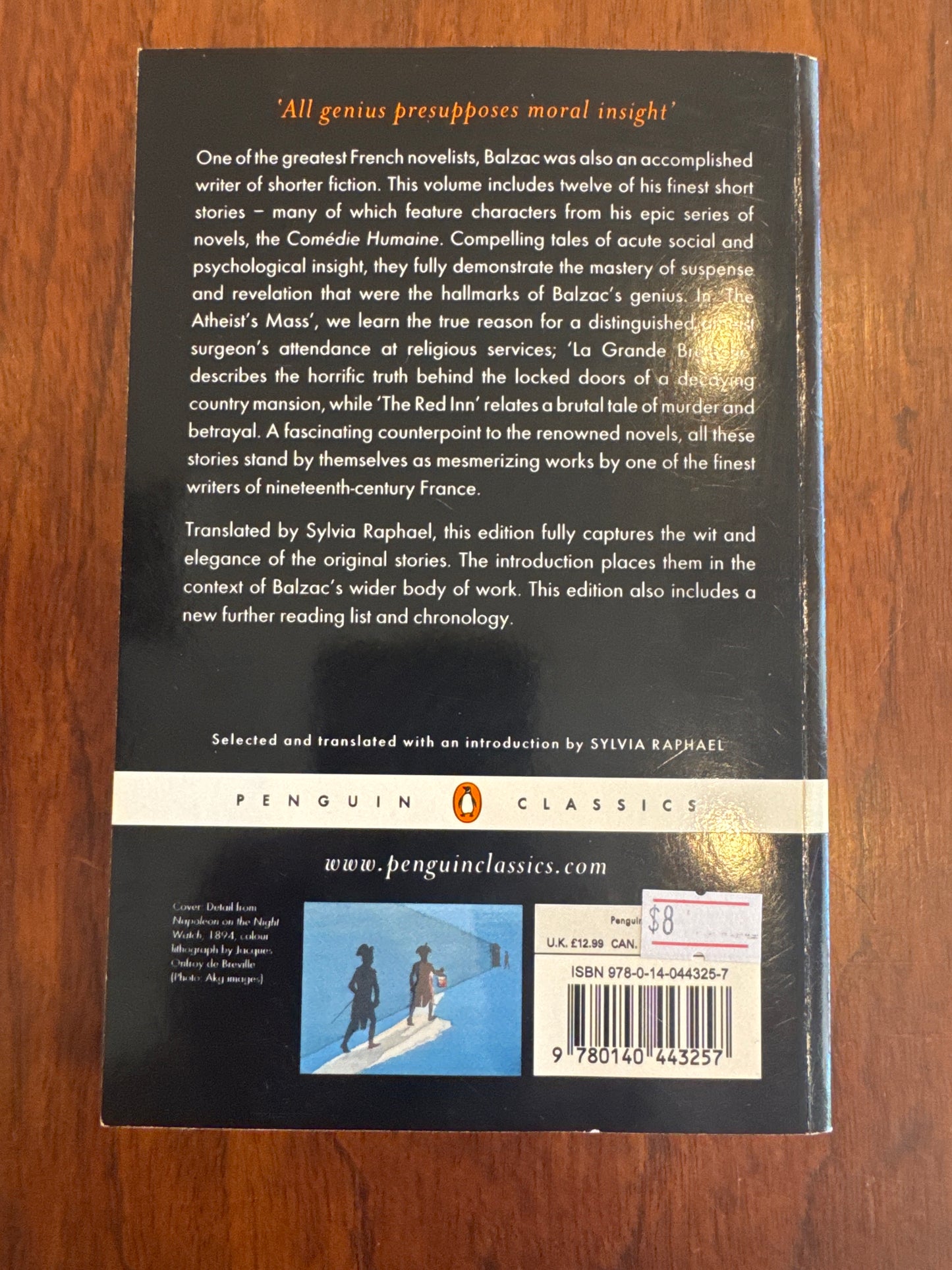 Selected Short Stories. Honoré De Balzac. 2005.