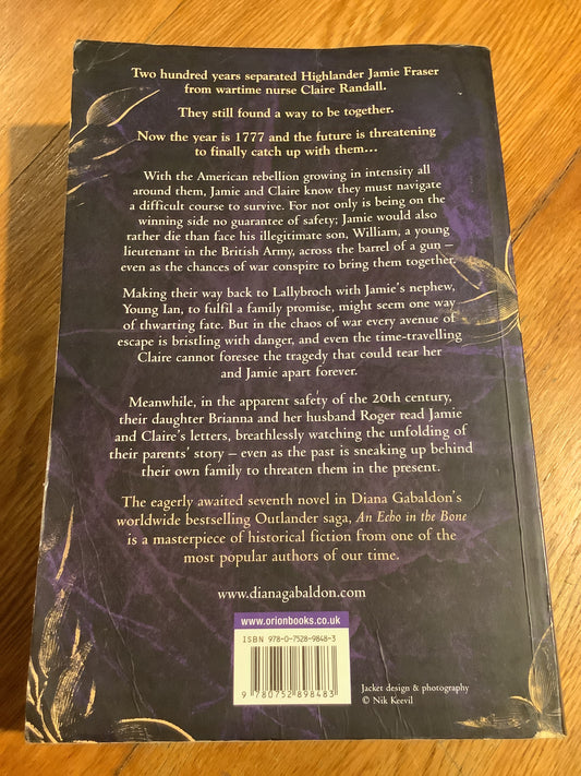 An Echo in the bone. Diana Gabaldon. 2009.