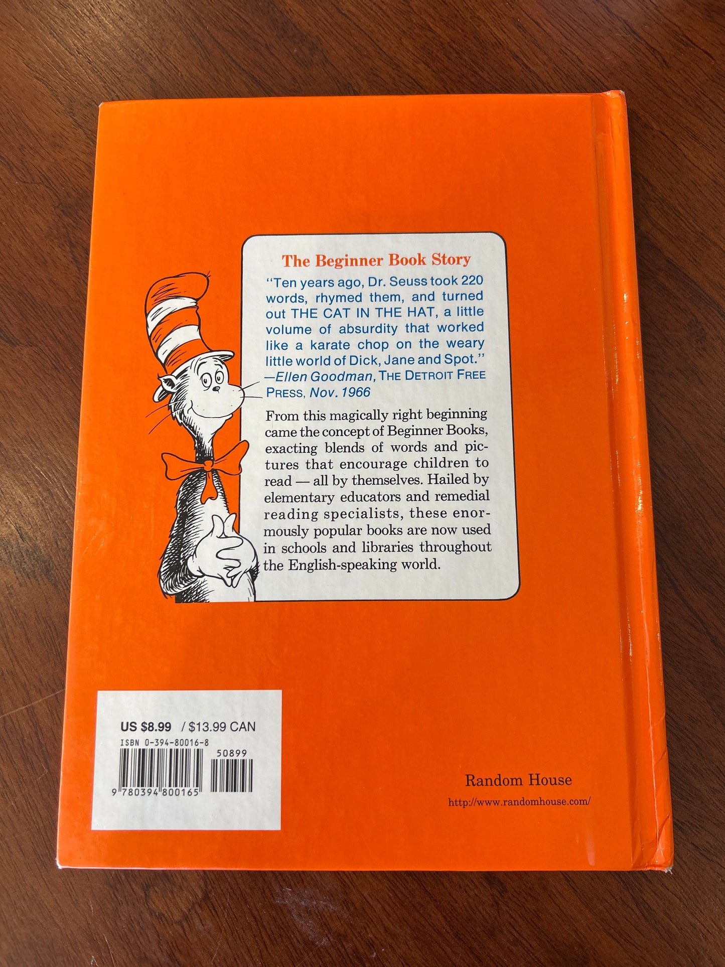 Green eggs and ham. Dr Seuss. 1988.