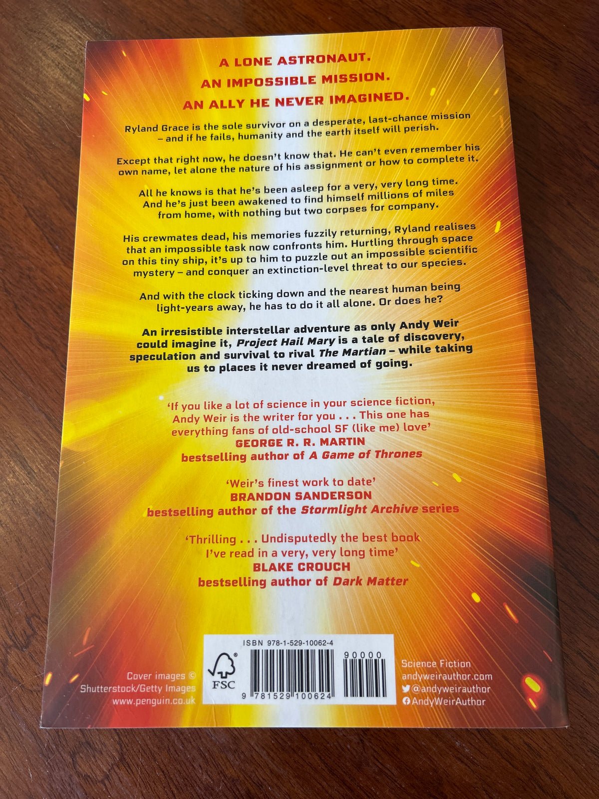 Project Hail Mary. Andy Weir. 2021.