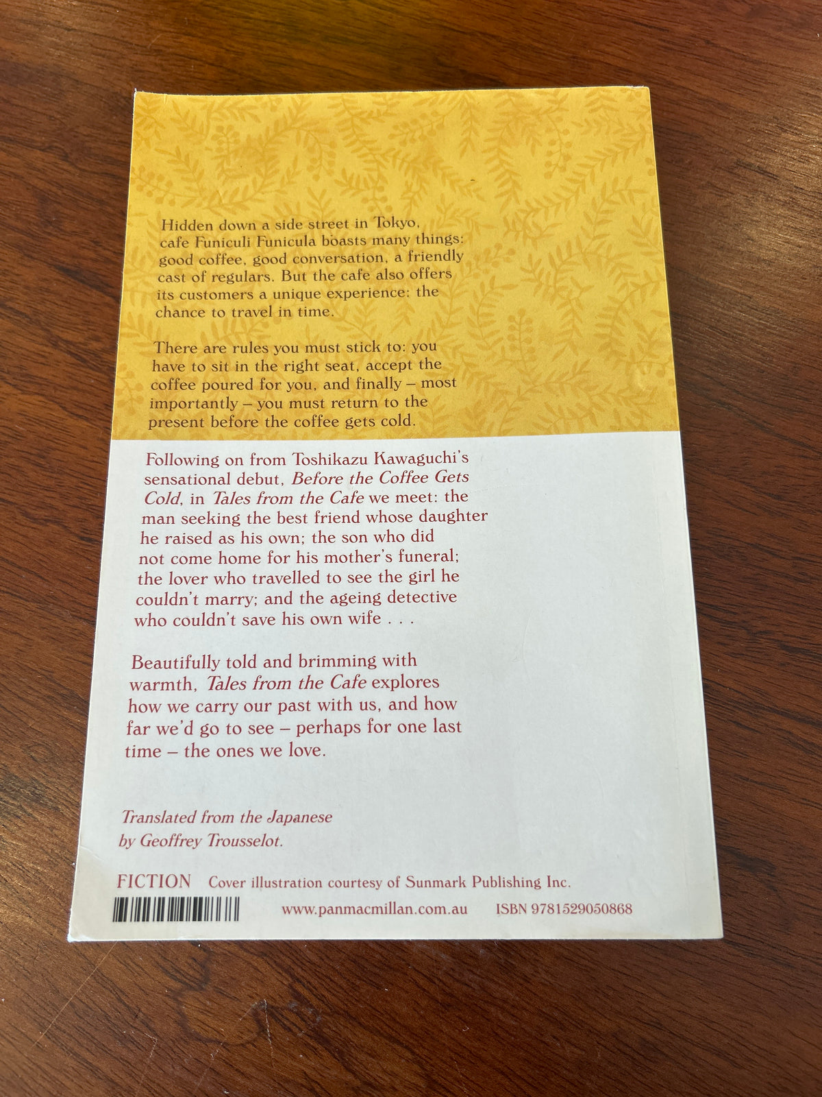 Before the coffee gets cold: tales from the cafe. Toshikazu Kawaguchi. 2020.