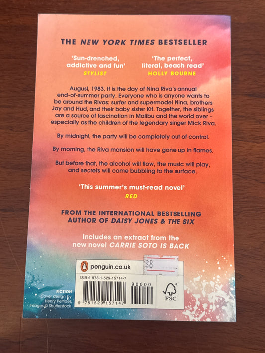 Malibu rising. Taylor Jenkins Reid. 2022.