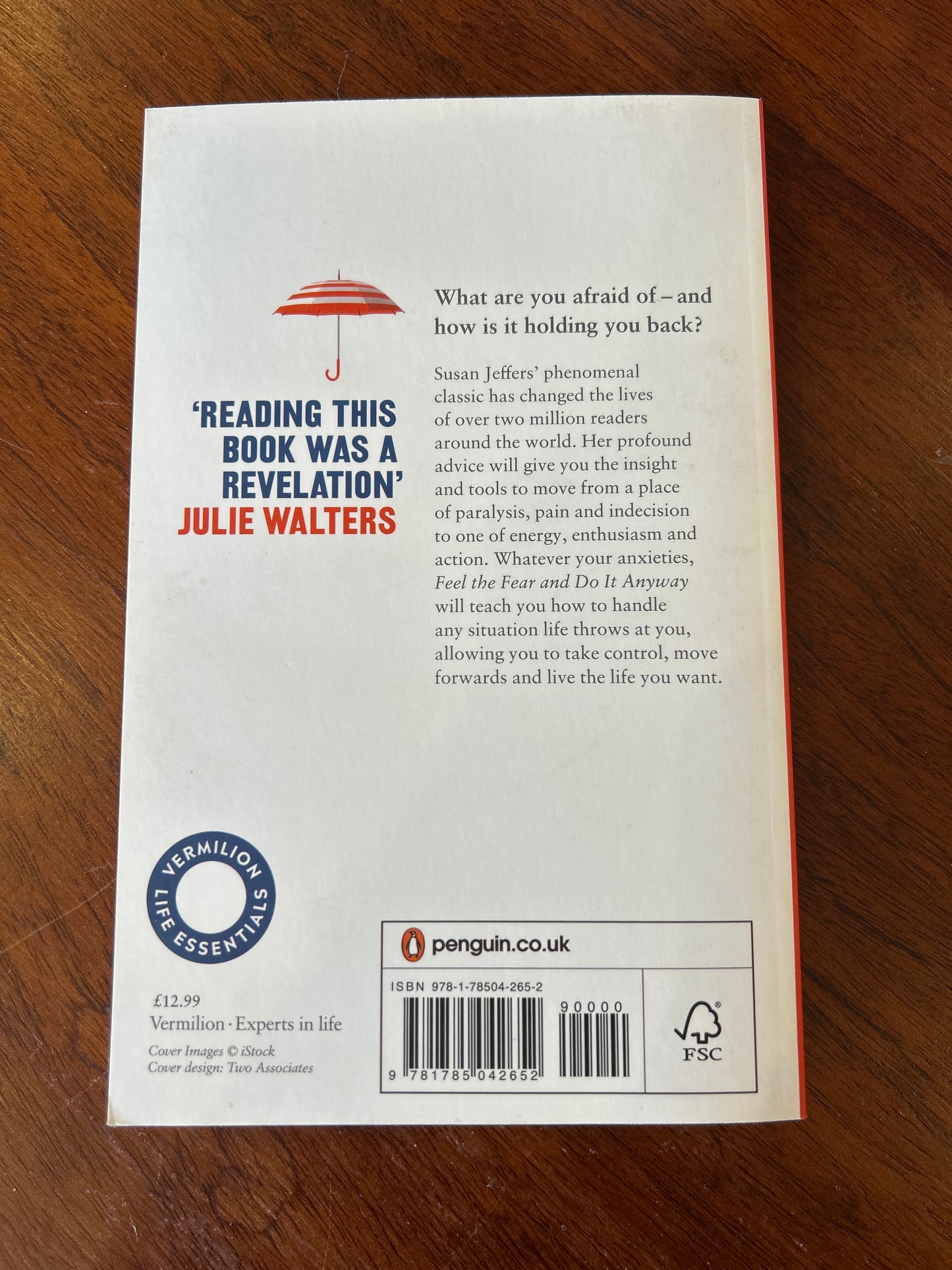 Feel the fear and do it anyway. Susan Jeffers. 2019.