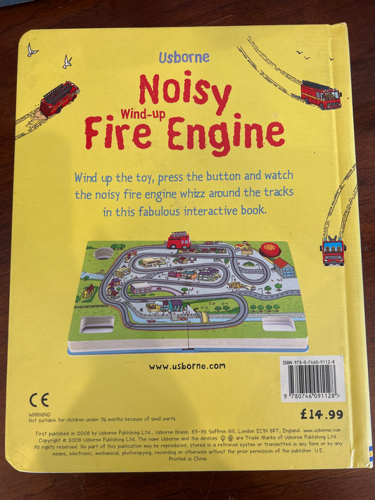Usborne noisy wind-up fire engine. Sam Taplin. 2008.