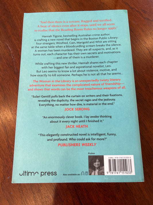 Woman in the library. Sulari Gentill. 2022.