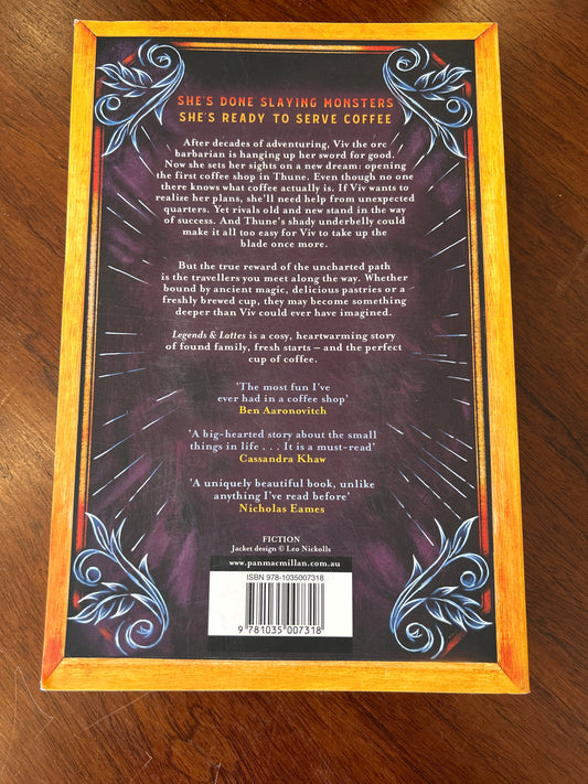 Legends & lattes. Travis Baldree. 2022.