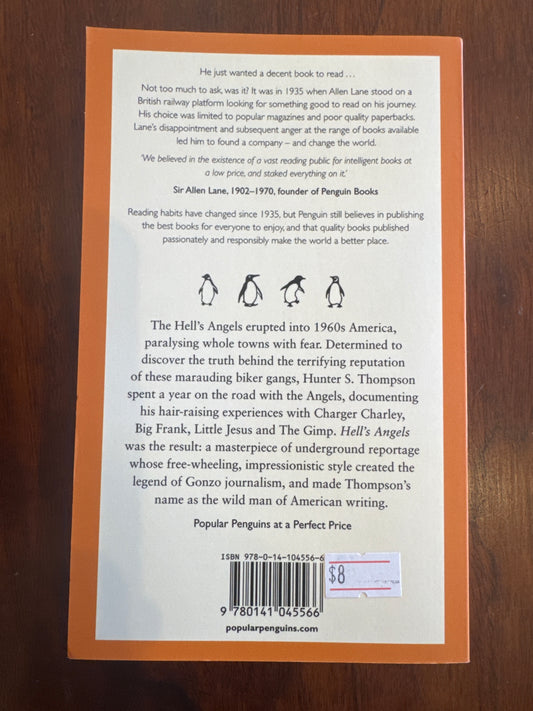 Hell’s angels. Hunter S. Thompson. 2009.