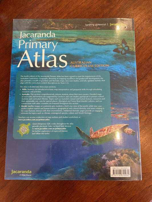 Jacaranda primary atlas. Fourth edition. Jan Cousens. 2013.