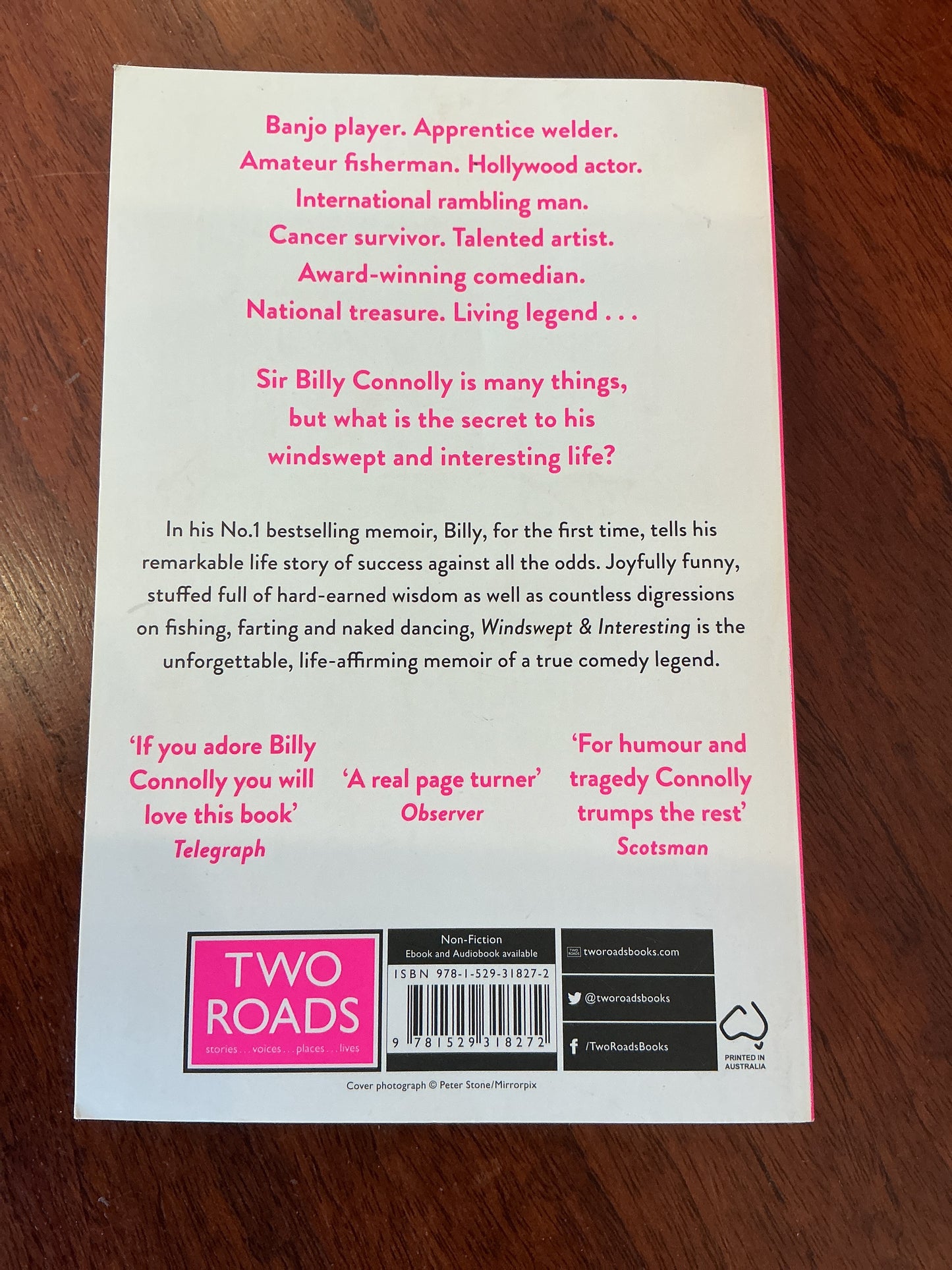 Windswept & interesting: my autobiography. Billy Connolly. 2022.