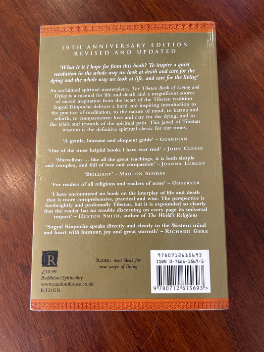 Tibetan book of living & dying. Sogyal Rinpoche. 2002.