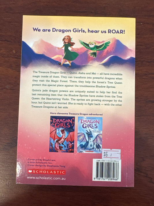 Dragon girls: Quinn the Jade treasure dragon. Maddy Mara. 2022.