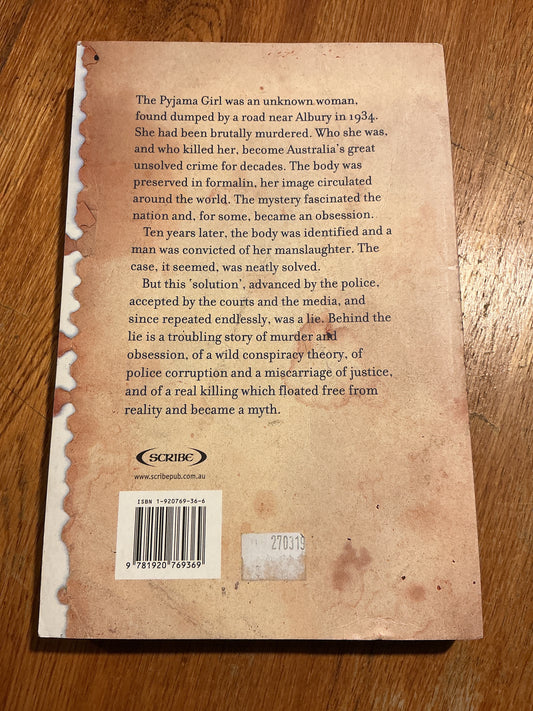 Pyjama girl mystery: a true story of murder, obsession and lies. Richard Evans. 2004.