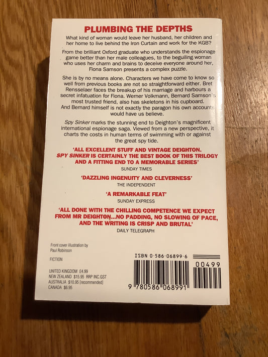 Spy sinker. Len Deighton. 1991.