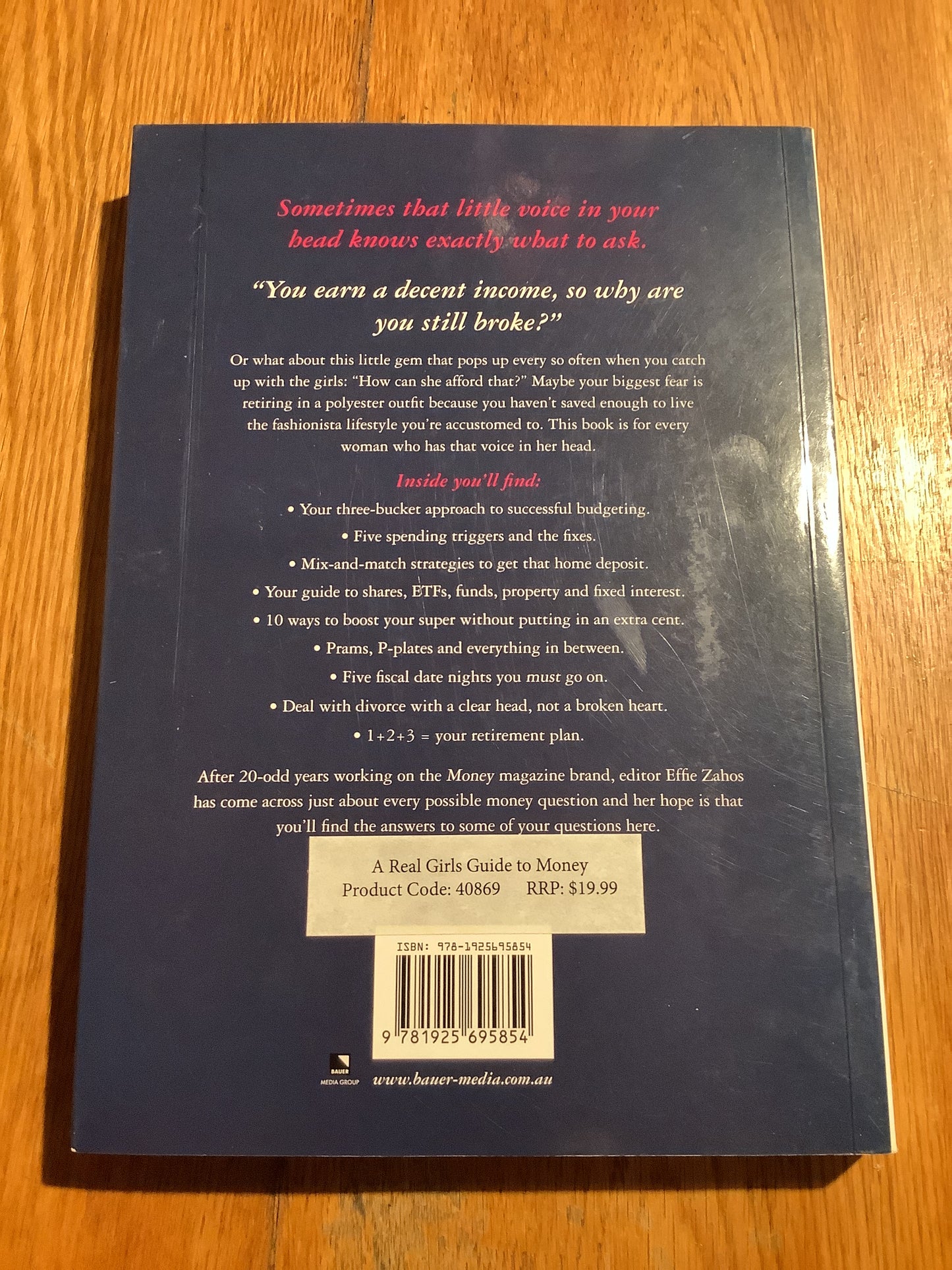 Real girl’s guide to money: from Converse to Louboutins. Effie Zahos. 2019.